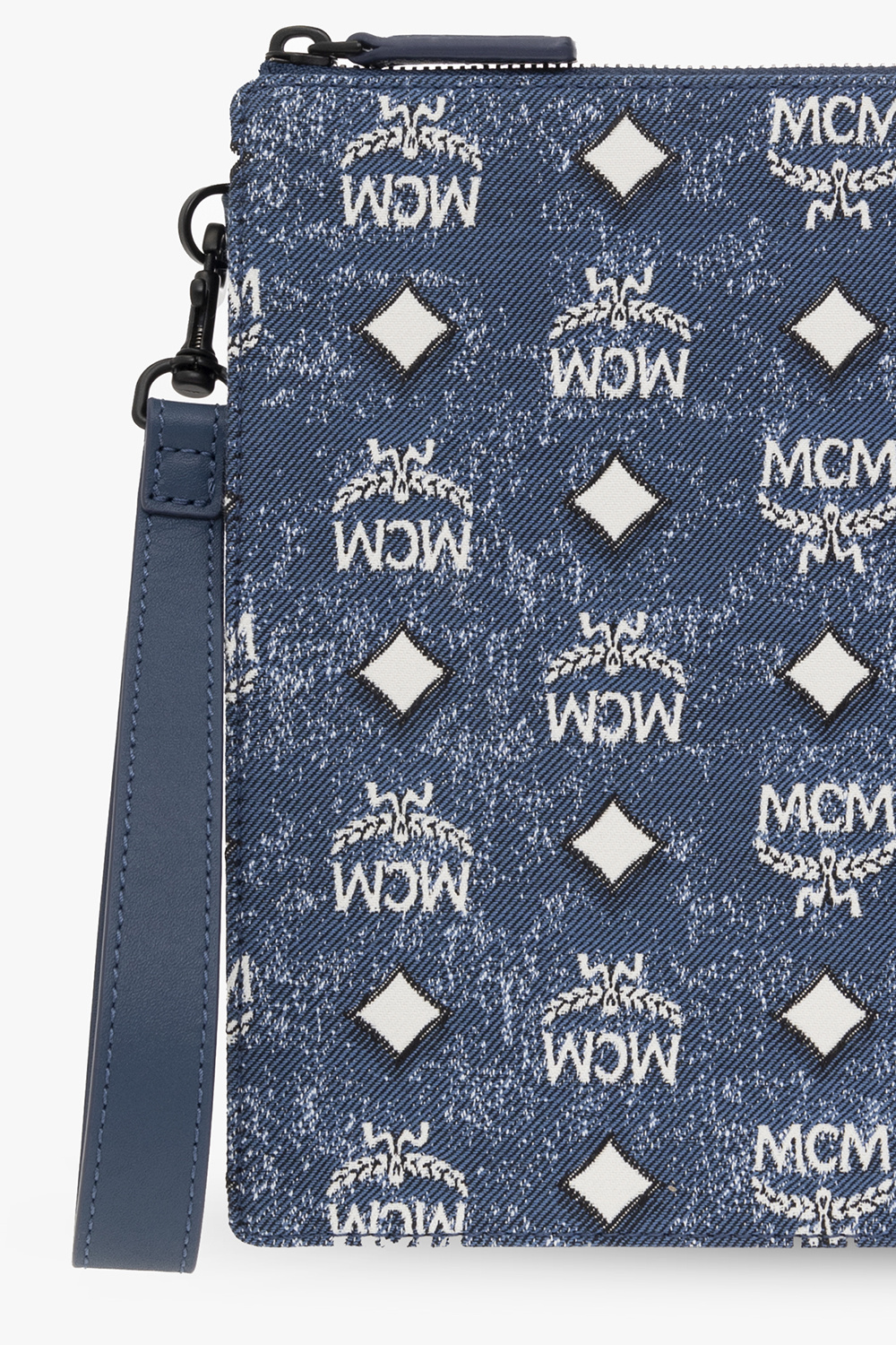 Mcm blue handbag best sale